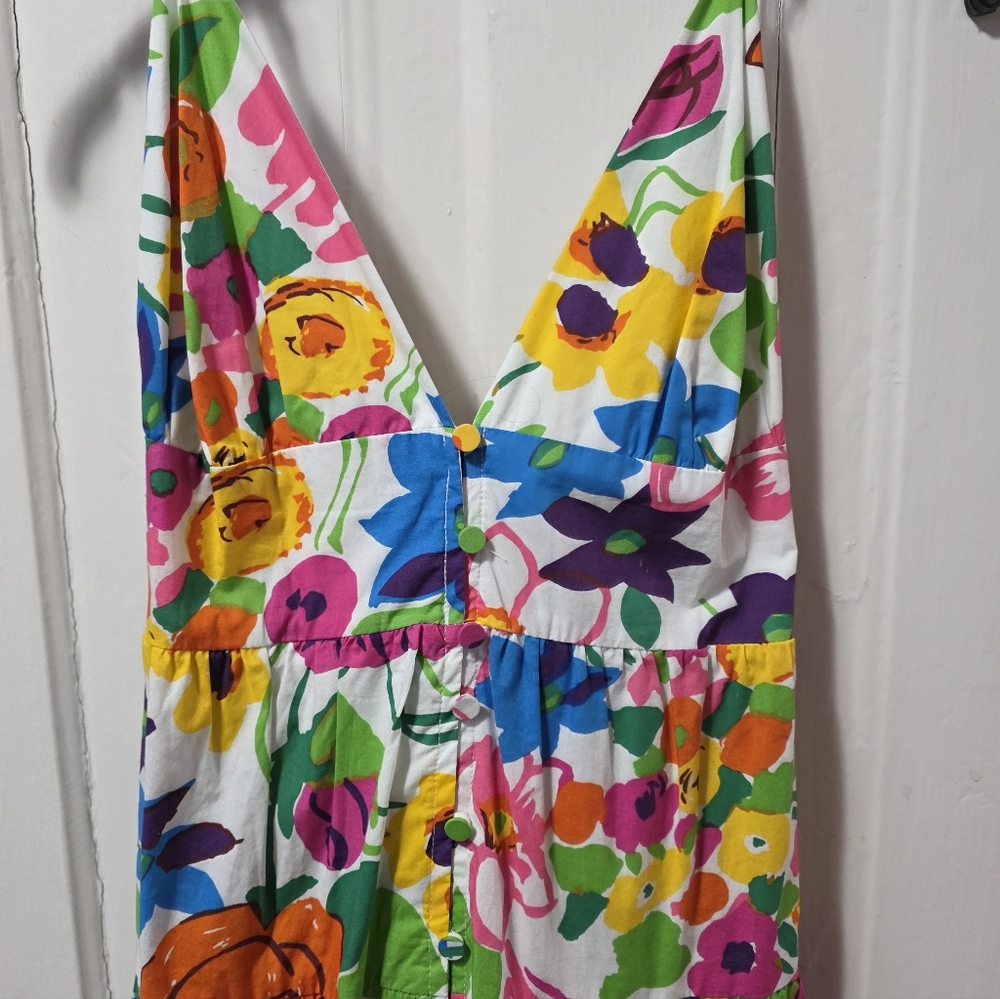 J. Crew Floral Multi-Color Maxi Dress - Picture 3 of 7